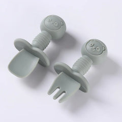 2pcs Food Grade Silicone Cutlery