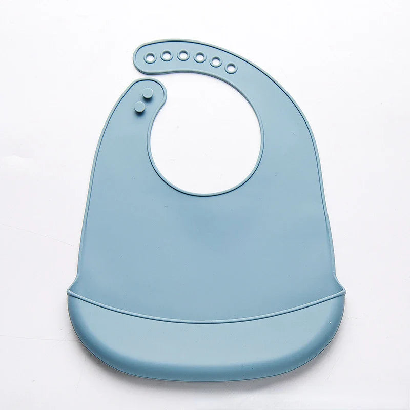 Baby Silicone Bib for Babies with Pocket
