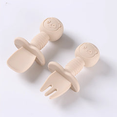 2pcs Food Grade Silicone Cutlery