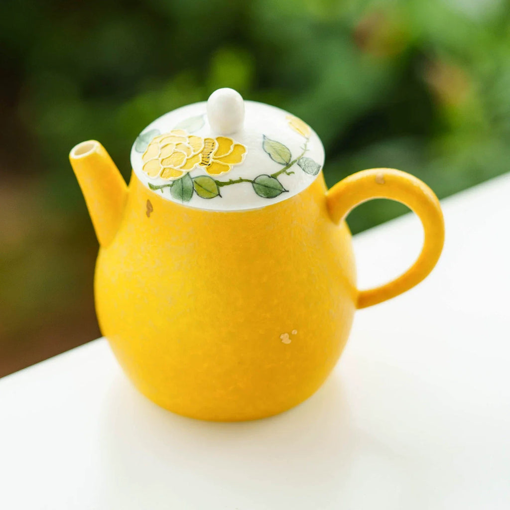 Imperial Blossom Hand-Painted Porcelain Teapot – Heritage Series-2