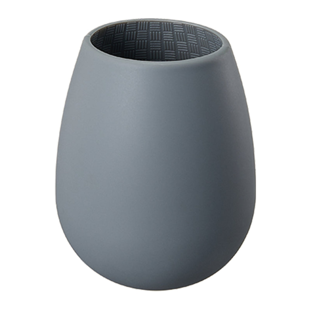 Unbreakable Silicone Stemless Wine Glassware | Set of 4  (Dark Grey)-2