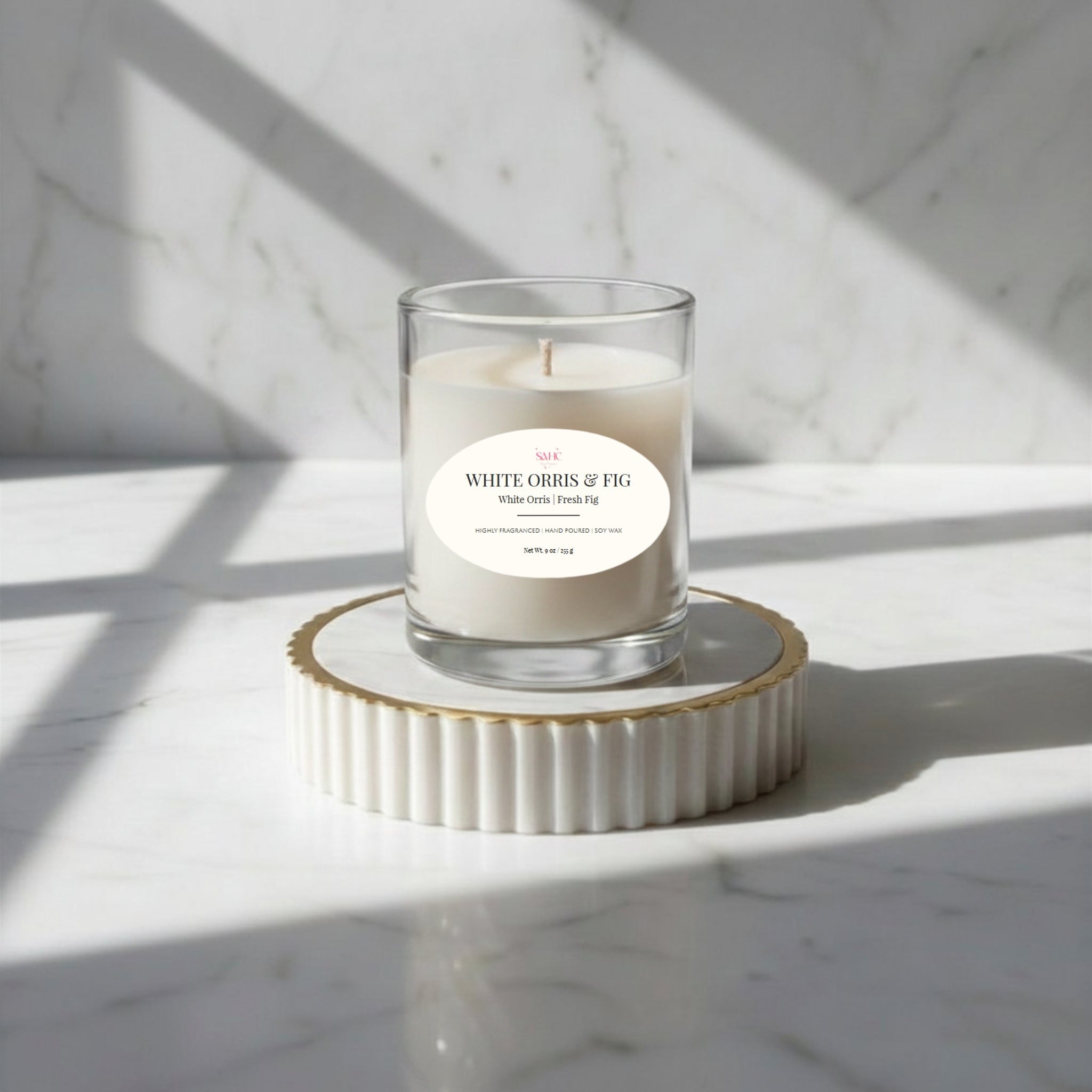 White Orris & Fig | Premium Soy Candle-0