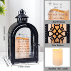 11'' High Memorial Lantern(Black)-4