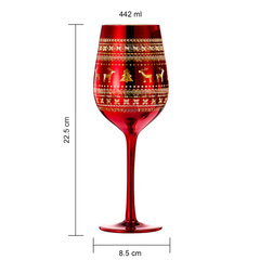 Crystal Christmas Tree Wine & Water Glasses - Set of 2-4