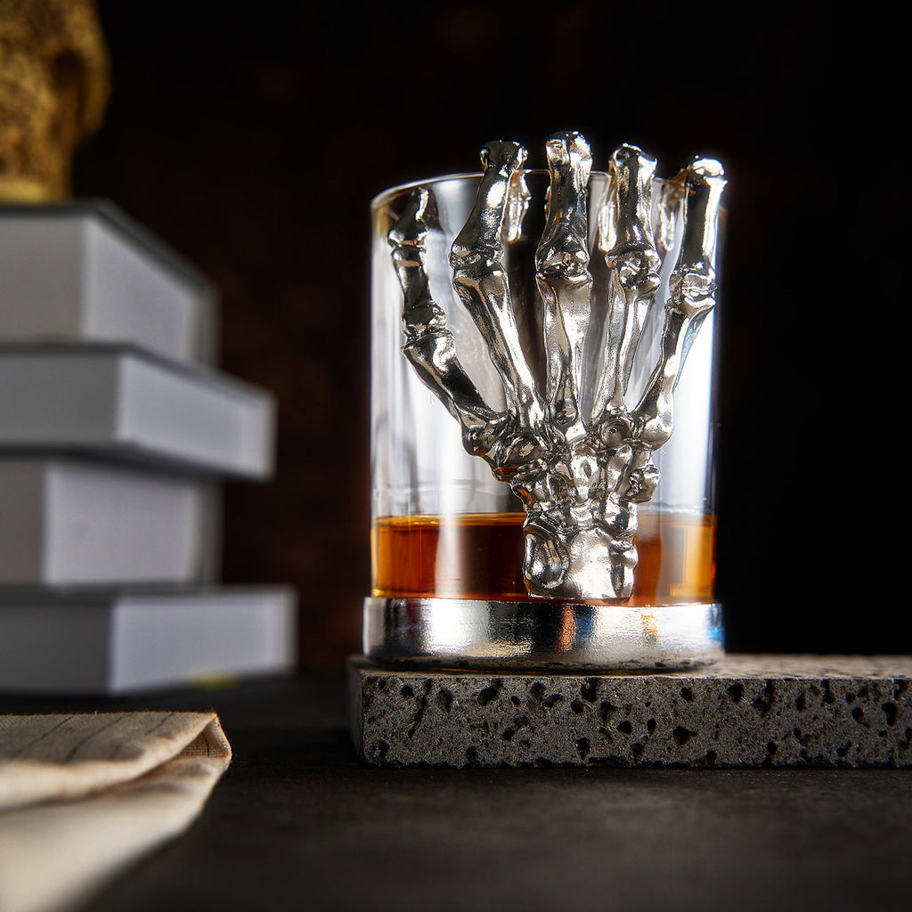 Skeleton Whiskey Glass Tumbler | Single | 10oz-1