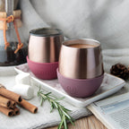 Pink Gold Tumbler-Dusty Rose 8 OZ