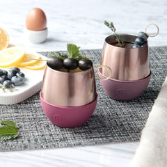 Pink Gold Tumbler-Sangria 8 OZ