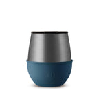 Titanium Grey Tumbler-Navy Blue 8 OZ