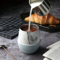 White Marble Tumbler-Cumulus 8 OZ
