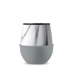 White Marble Tumbler-Fjord 8 OZ