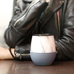 White Marble Tumbler-Fjord 8 OZ