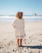 Soft Cotton Turkish Bathrobe – 100% Turkish Cotton Chevron Weave Lightweight Robe (S/M, L/XL)-2