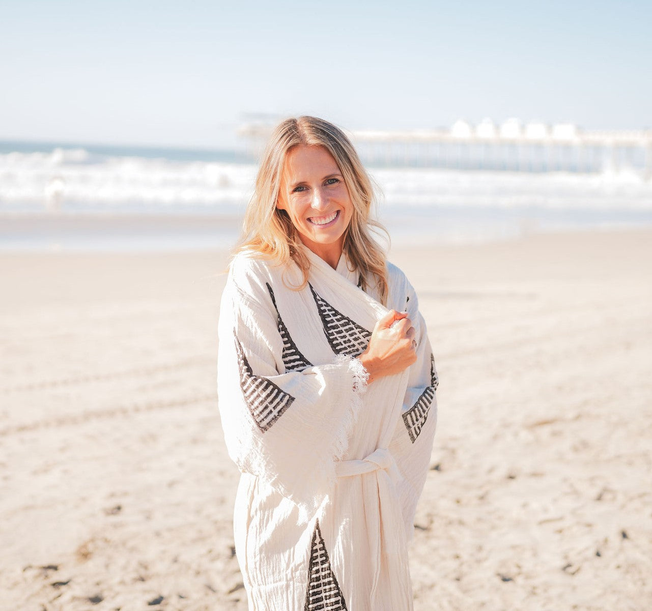 Turkish Cotton Muslin Kimono Robe – 100% Turkish Cotton Muslin Unisex Kimono Bathrobe (One Size)-1
