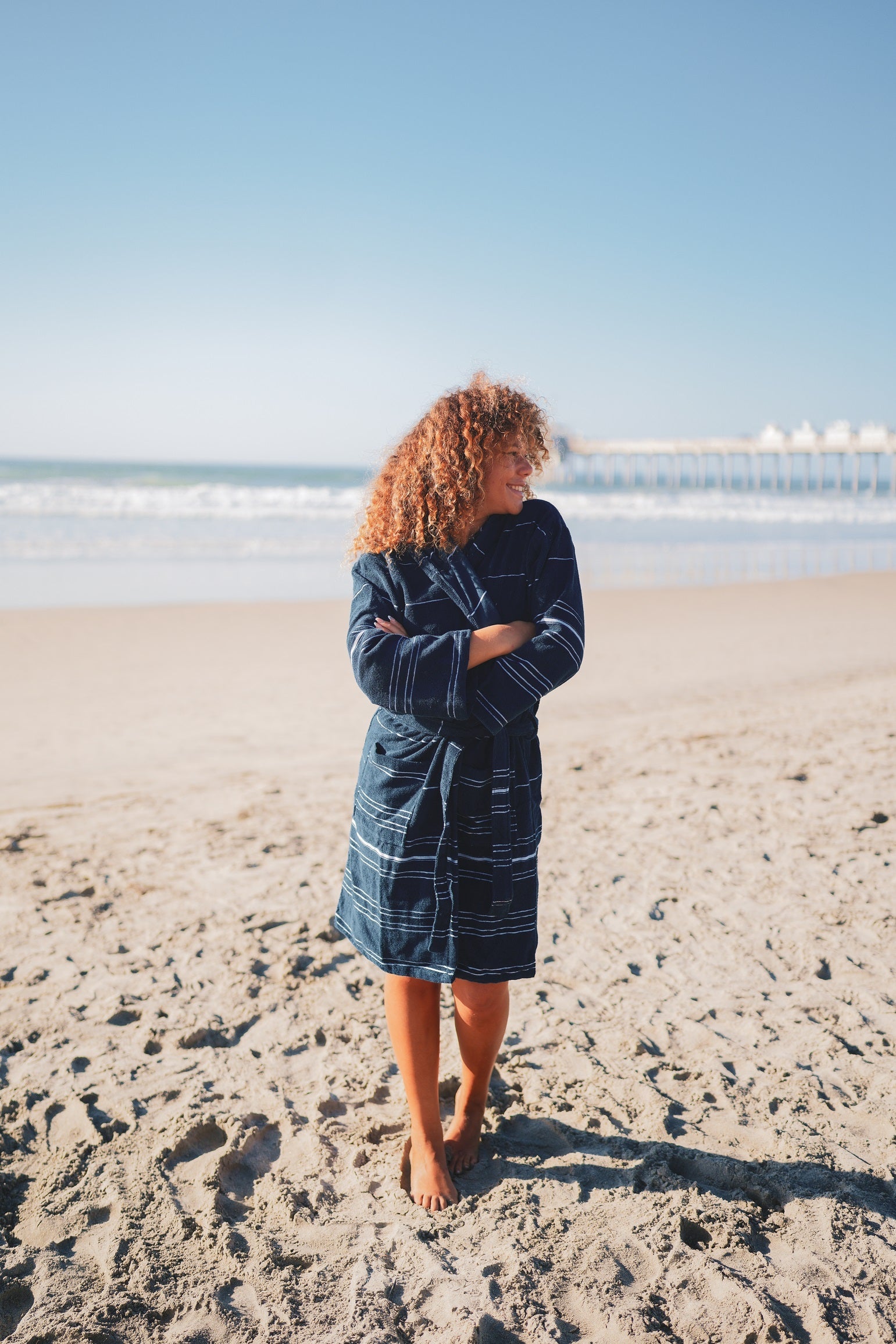 Turkish Towel Terry Bathrobe – 100% Turkish Cotton Plush Terry Lined Unisex Robe-1