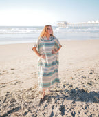 Santa Cruz Cotton Poncho – 100% Turkish Cotton Hooded Beach & Surf Cover-Up (One Size)-1