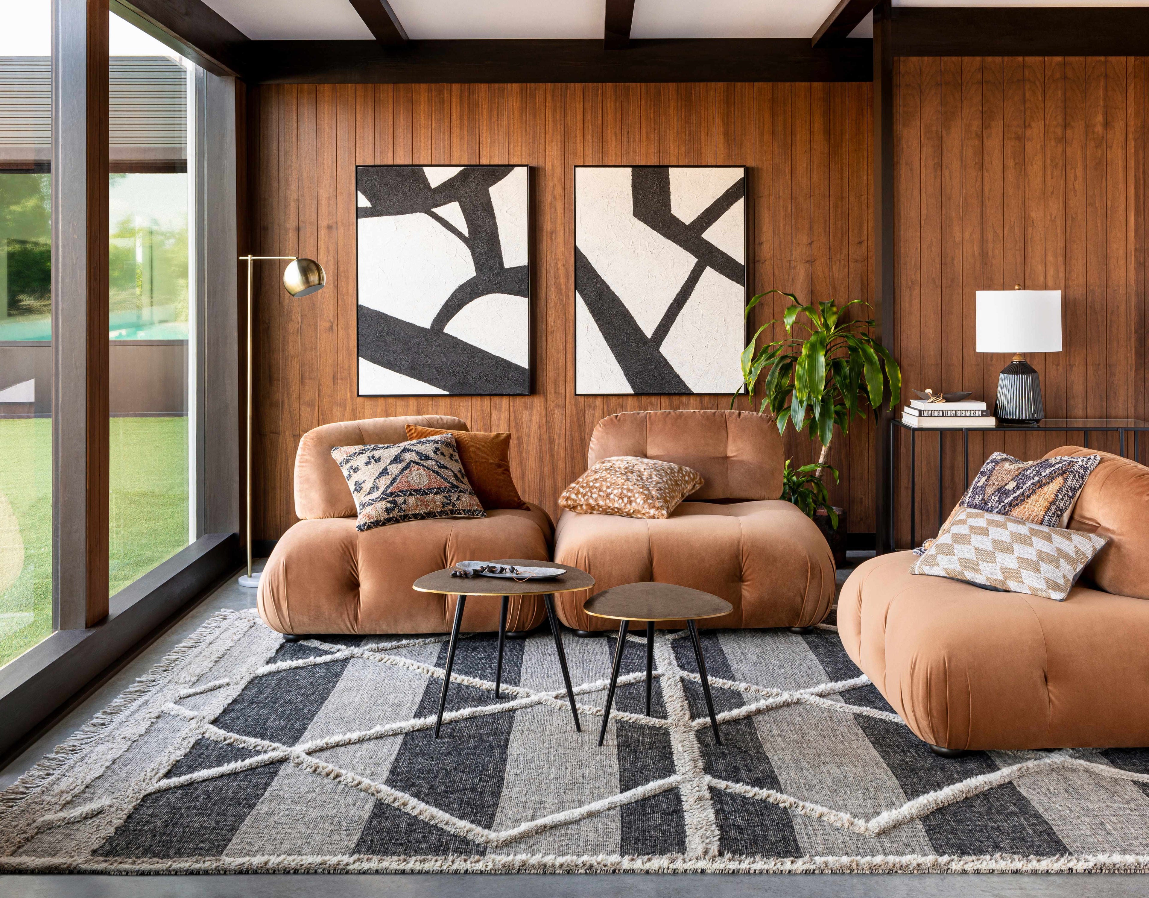 Leni Rust Corduroy Accent Pillow-2