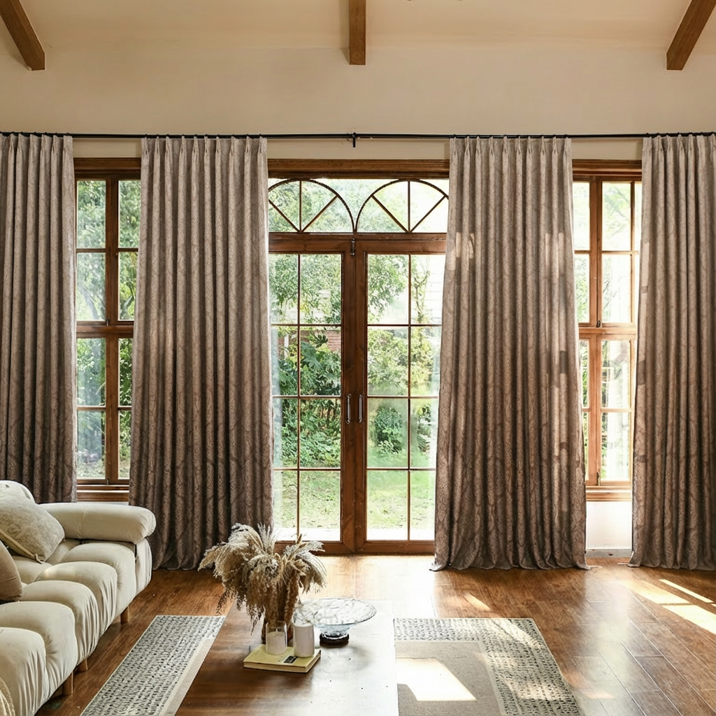 Custom Luxury Silk-Fiber Ombre Blackout Curtains-7