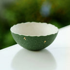 Handmade Green Ceramic Teacup with Scalloped Rim – 85ml Traditional Chinese Tea Cup-1