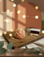 Mini Lotus Candle | Handmade Floral Candle-1