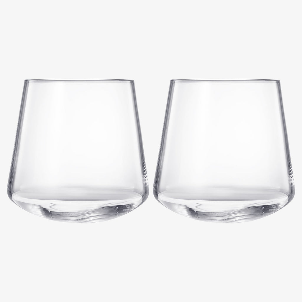 Rolling Un-Spillable Stemless Spinning Aerating Wine Glasses | Set of 2 | 13.5OZ-2