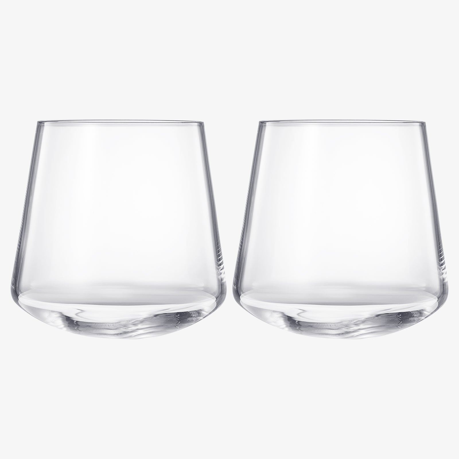 Rolling Un-Spillable Stemless Spinning Aerating Wine Glasses | Set of 2 | 13.5OZ-2