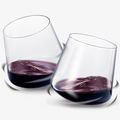 Rolling Un-Spillable Stemless Spinning Aerating Wine Glasses | Set of 2 | 13.5OZ-0