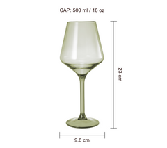 European Style Crystal, Stemmed Wine Glasses | Set of 6 | 15oz-4