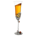 The Wine Savant Stemmed Single Skeleton Glasses Single Glass 7oz-0