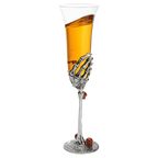 The Wine Savant Stemmed Single Skeleton Glasses Single Glass 7oz-0