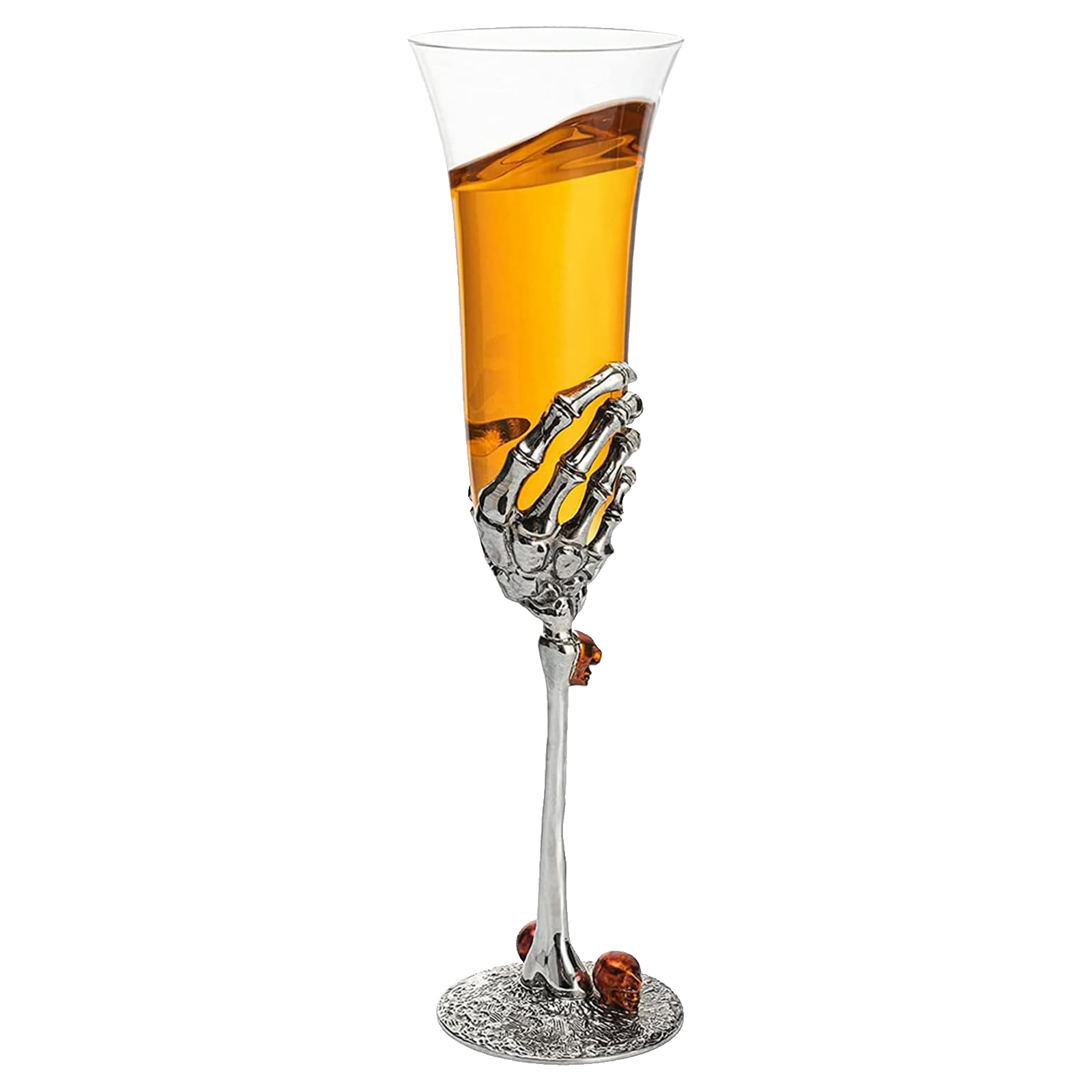 The Wine Savant Stemmed Single Skeleton Glasses Single Glass 7oz-0