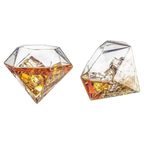 Set of 4 Diamond Whiskey & Wine Glasses 10oz-0