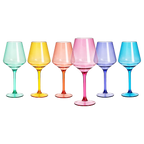 European Style Crystal, Stemmed Wine Glasses-1