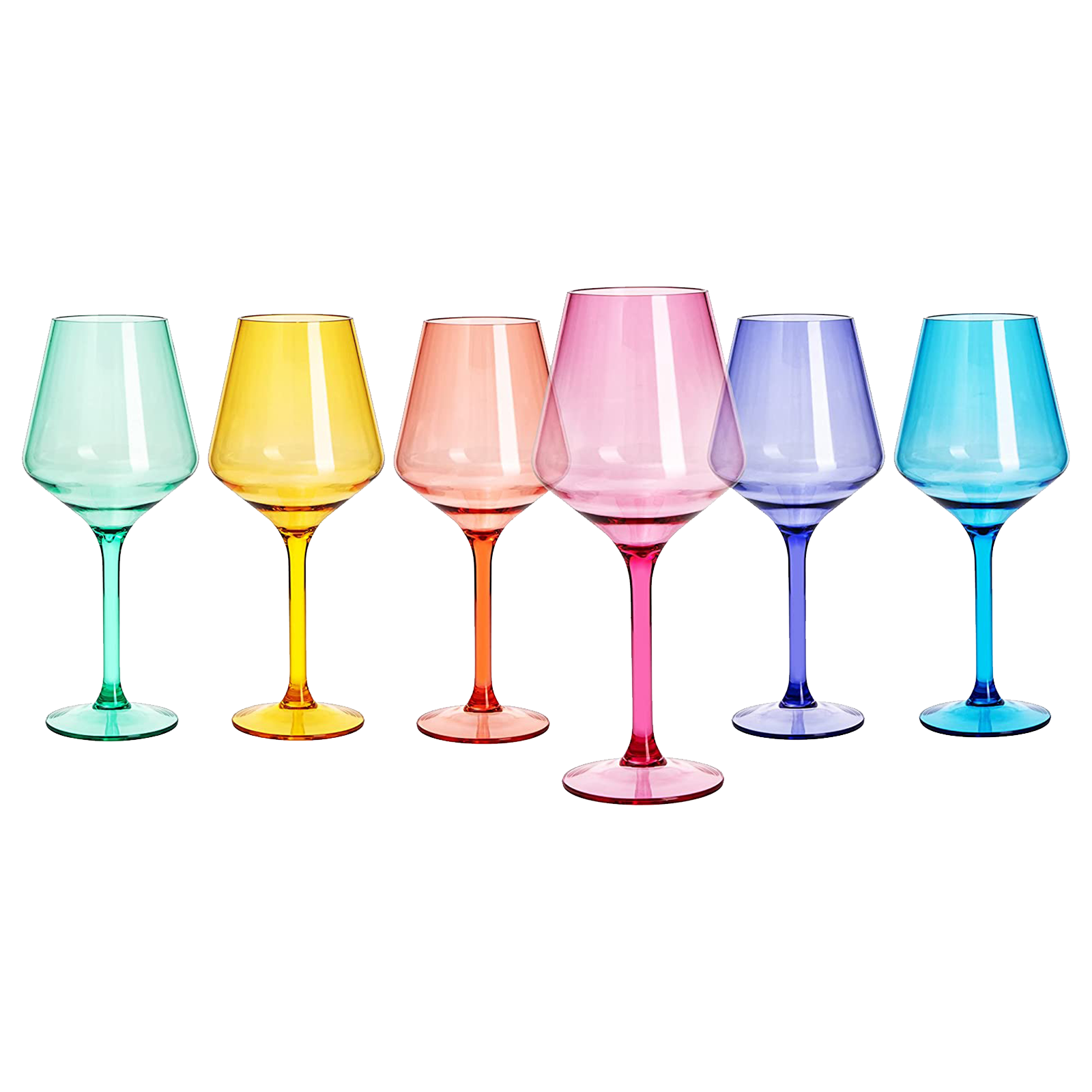 European Style Crystal, Stemmed Wine Glasses-1