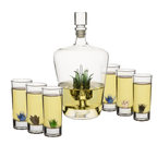 Tequila Decanter Tequila Glasses Set, 6 Agave Sipping Shot Glass (Agave)-0
