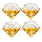 Set of 4 Diamond Whiskey & Wine Glasses 10oz