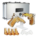 Pistol Whiskey Gun Decanter & Shot Glasses Set