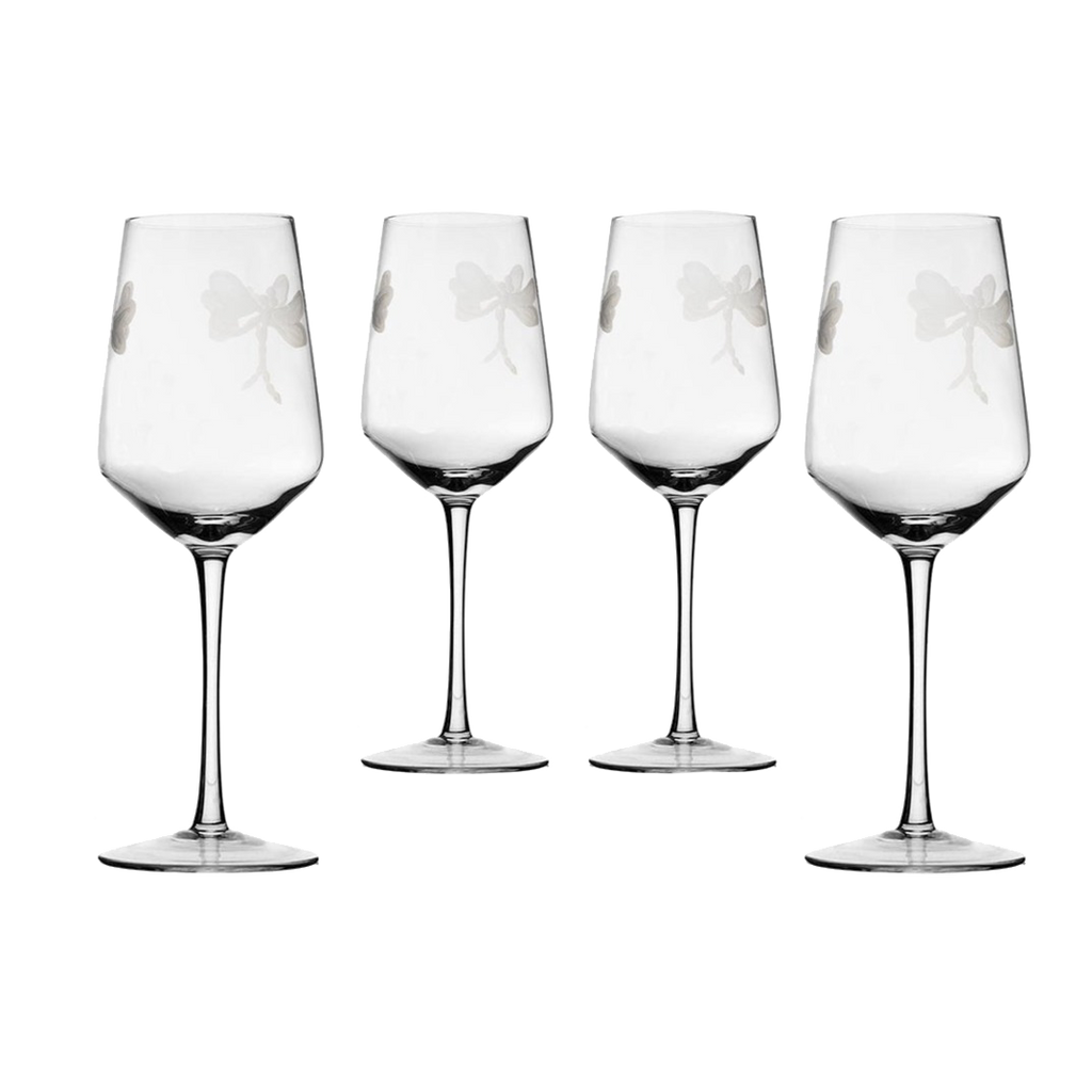 Stemmed Dragonfly Wine Glasses For White and Red Wine-0