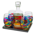 Artisanal Hand Painted Glassware Gift-0