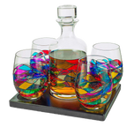 Artisanal Hand Painted Glassware Gift-0