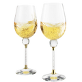 Rhinestone DIAMOND Studded Wine Glasses 16 Ounces Set