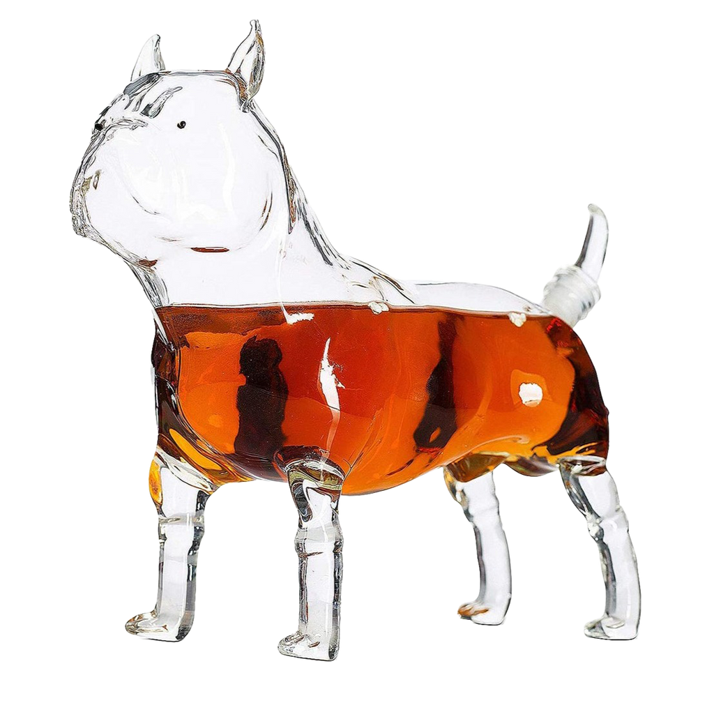 French Bull Dog - Pug Animal Whiskey and Wine Decanter - 500ml-0