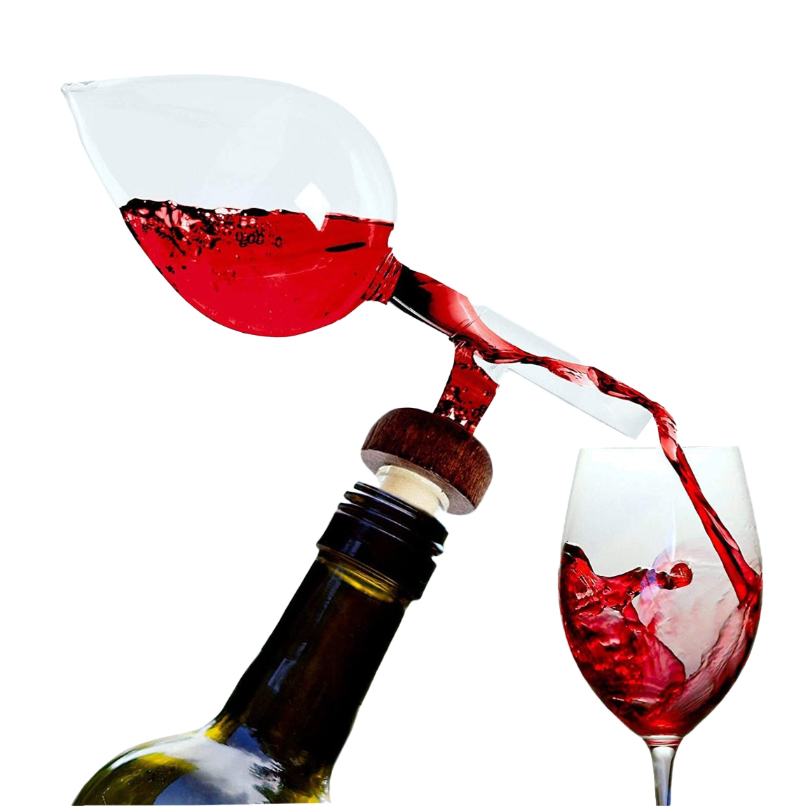 Italian Wine Aerator Decanter, Red & White In Bottle Aerators-1