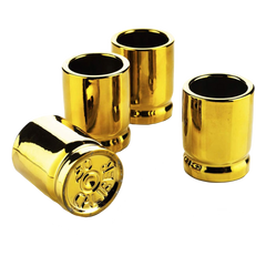 The Wine Savant 50 Caliber Bullet Shot Glasses Set - Set of 4