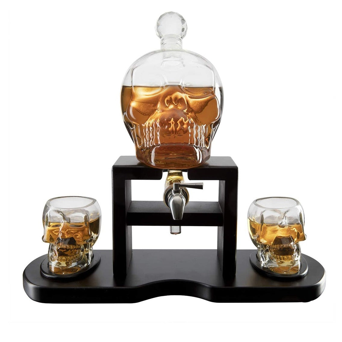 Skull Skeleton Wine & Whiskey Decanter Set 750 mL