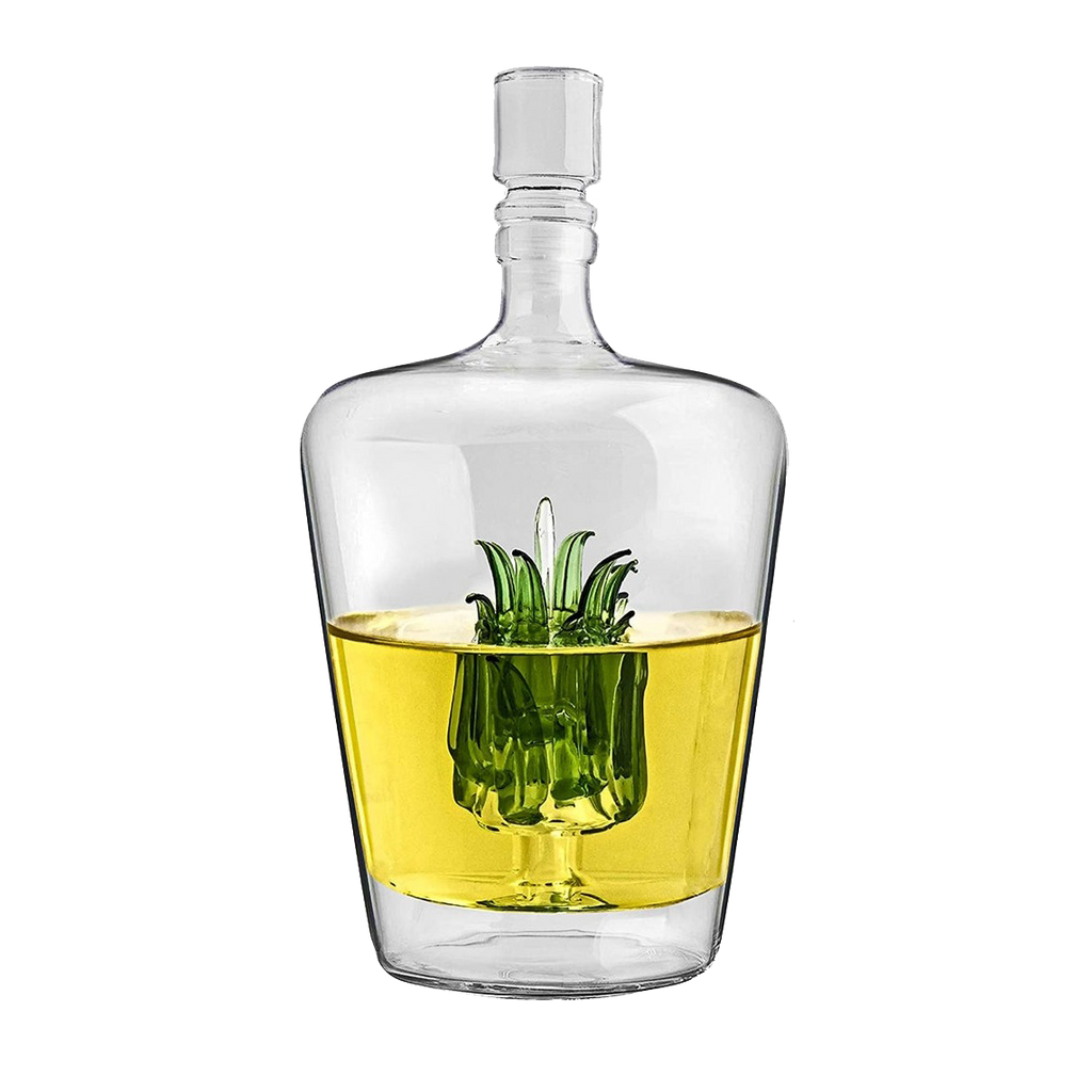 Tequila Decanter With Agave Plant,  25 Ounce Bottle-0