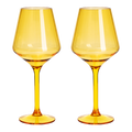 Floating Wine Glasses for Pool - Set of 2-15 OZ (Yellow)-0