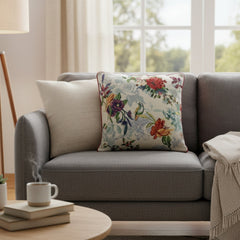 DaDa Bedding Elegant Tropical Paradise Birds Floral Tapestry Throw Pillow Covers 16" (18116)-2