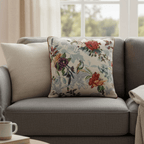 DaDa Bedding Elegant Tropical Paradise Birds Floral Tapestry Throw Pillow Covers 16" (18116)-0