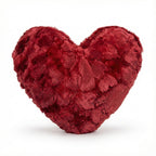 DaDa Bedding Luxury Romantic Valentine Heart Shaped Red Throw Pillow - 16” x 14”-4