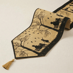 DaDalogy Autumn Birds Family Gathering Woven Tapestry Dining Table Runner (18198)-0